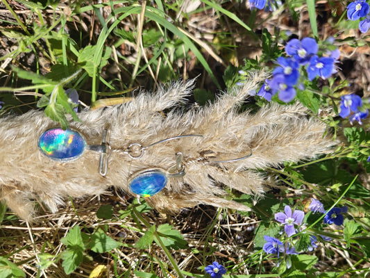 Ohrring "Nordlicht" - Silber und eine traumhafte Doublette