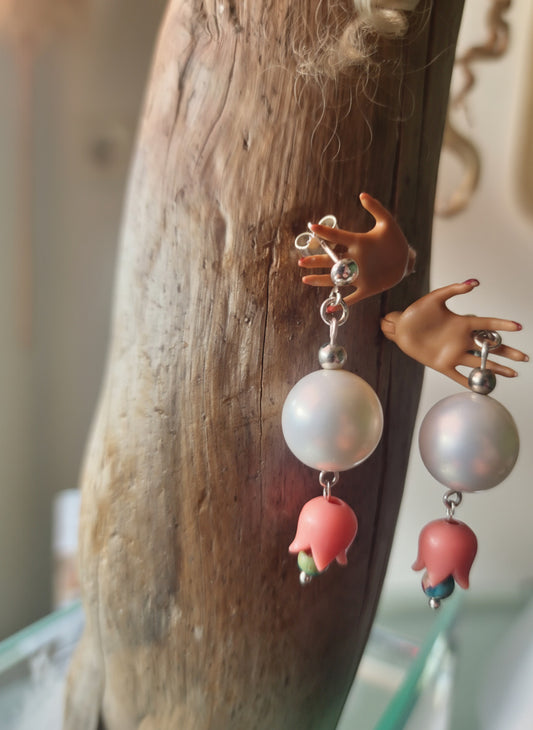 Ohrring "Jugendweihe" - mit großer Muschelkernperle